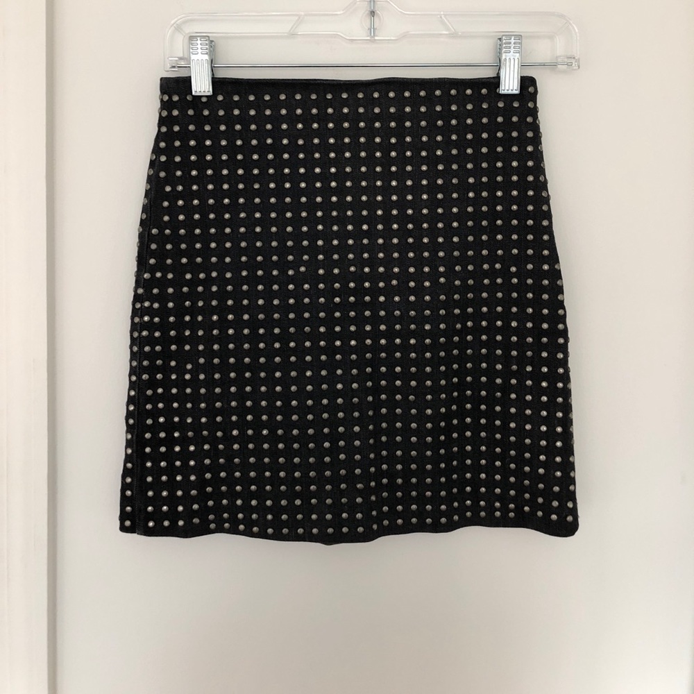 Studded Mini Skirt
